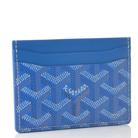 goyard sky blue card holder|goyard st sulpice card holder.